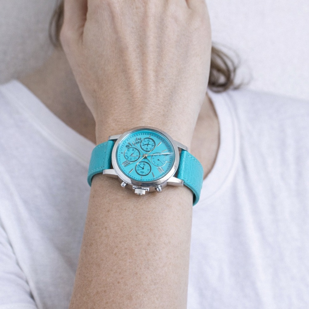 Turquoise Chronograph Watch